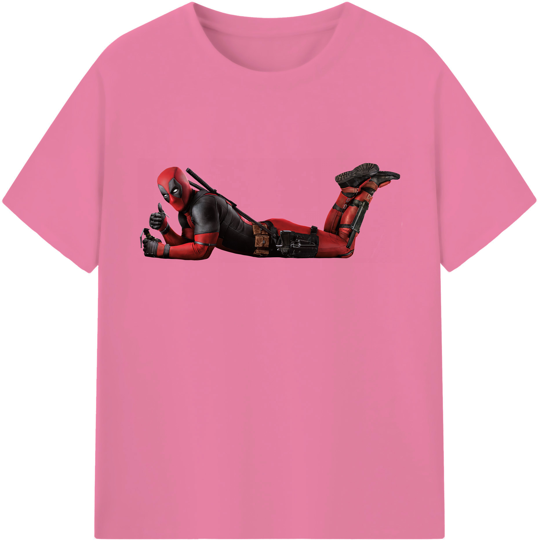 （画像用） Deadpool デッドプール 綿100％半袖Tシャツ（フロントプリント）